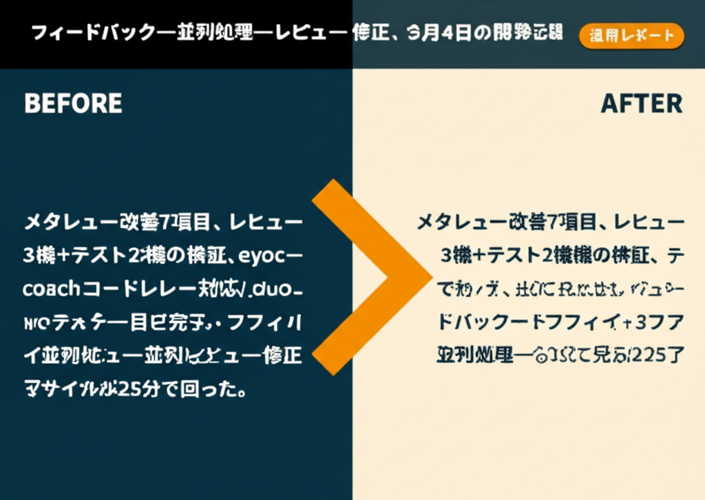フィードバック→並列処理→レビュー→修正、全部で25分——3月4日の開発記録